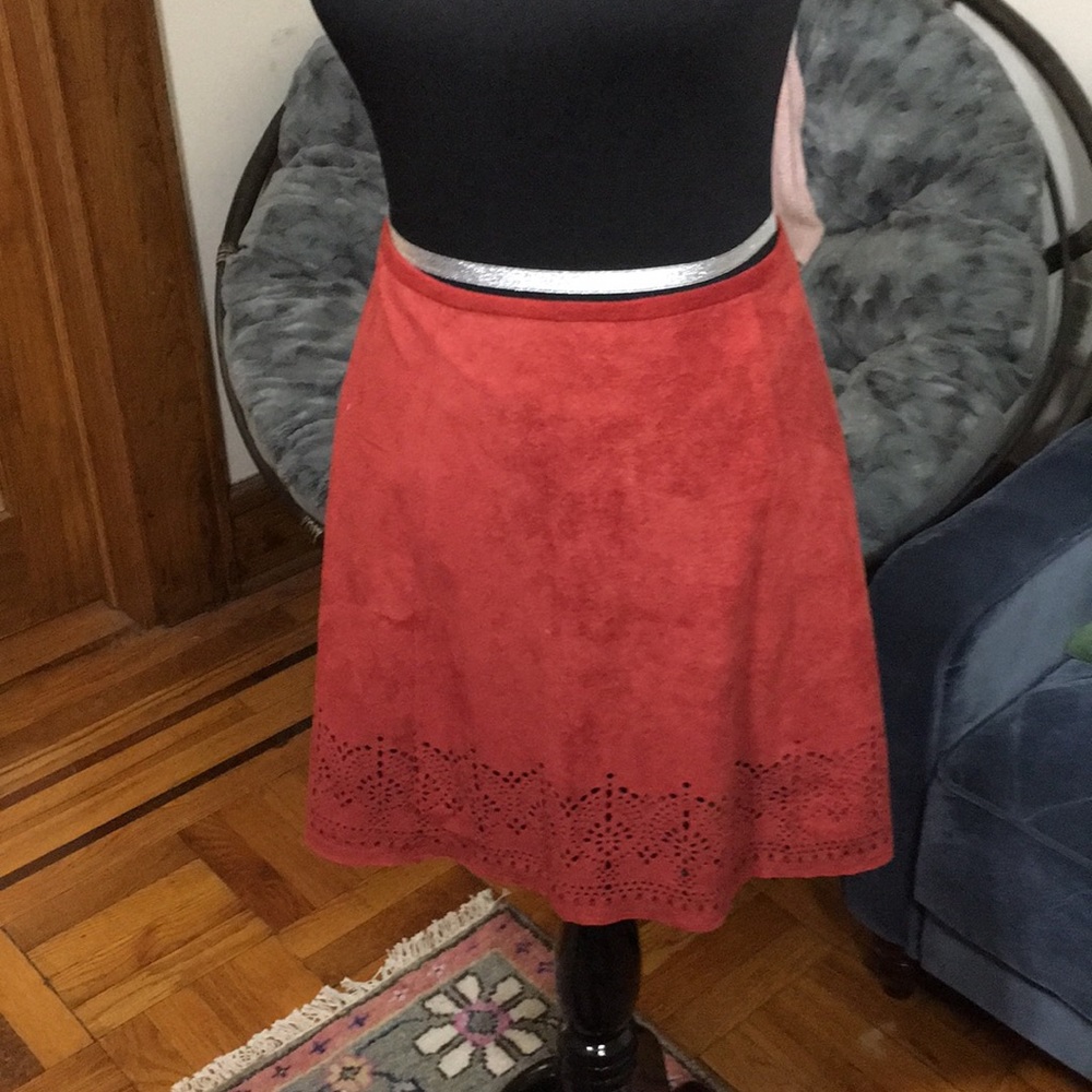 Express faux suede sienna mini skirt